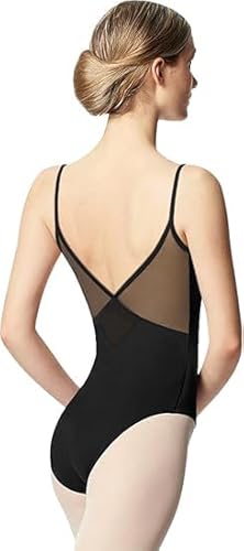 Mulnall Frauen Tanz Camisole Leotard, V Back Mesh, volles Vorderfutter Tanz Outfit(23936-06-S)