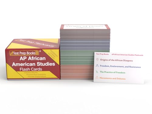 AP African American Studies Prep Cards 2025-2026: Study Cards and Review for the AP African American Studies Exam [Full Color Cards]