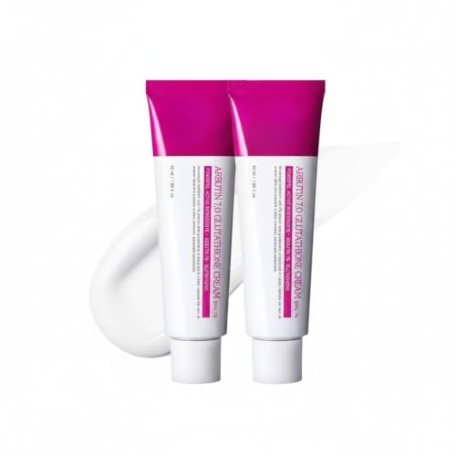 Image of Arbutin 7% Glutathione Brightening Cream 100 ml 70,000 ppm Arbutin + 5,001 ppm Glutathione with Niacinamide Dark Spot, Pigmentation & Uneven Tone Care Korean Skin Care (Pack of 2)