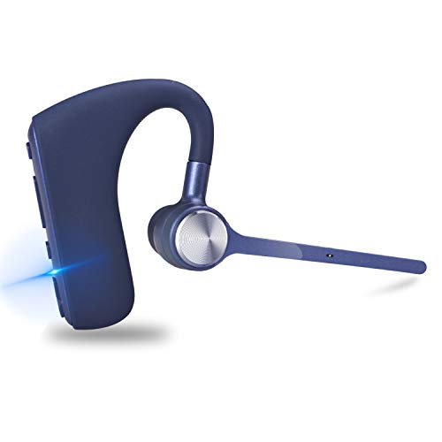 Bluetooth Headset 5.0, aptX HD 16 Hrs+ Talktime Bluetooth Earpiece with Noise Cancelling Dual Mic Wireless Earpieces for Cell Phones, Compatible with iPhone and Android Trucker Business Home Office PC