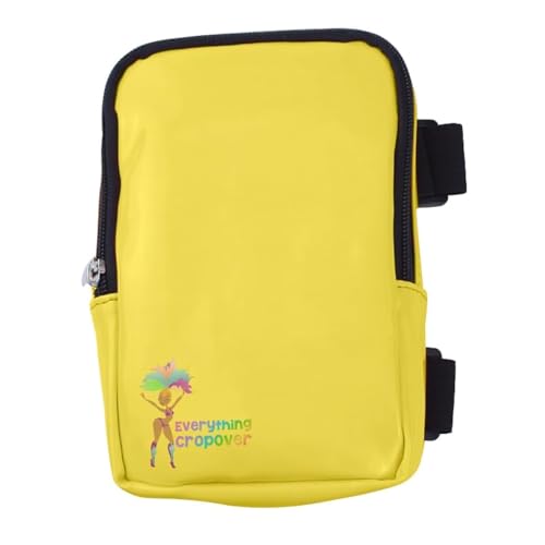 Glossy Thigh Bag | Leg Harness for Women | Outdoor Leg Pouch | Carnival Hiking Travel Fanny Pack with Adjustable Straps | Yellow