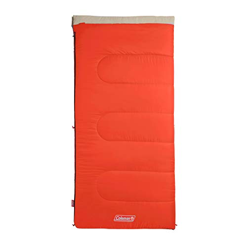 Coleman Oak Point Big & Tall Sleeping Bag, Cool-Weather 30°F Sleeping Bag for Adults, No-Snag Zipper with Stuff Sack Included, Machine Washable Fits Adults Up To 6ft 4in Tall - Image 3