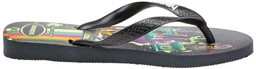 Chinelo 4 Nite, Havaianas, Masculino, Novo Grafite/Preto, 37/38