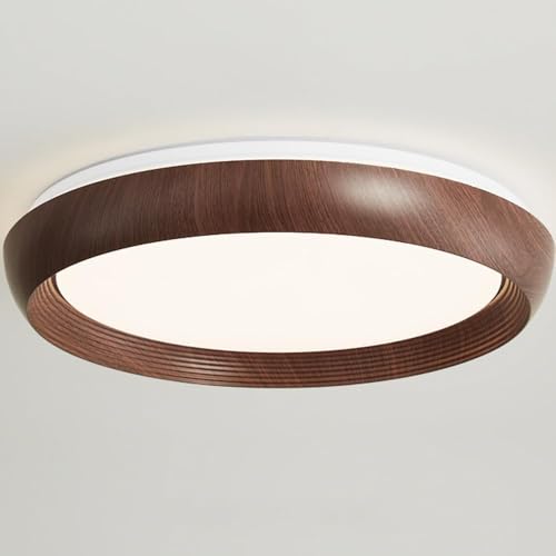 Lámpara de techo de cocina estilo nórdico con acabado premium de nogal retro 2