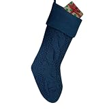Dark Blue Knit Christmas Stockings Bulk 18' Large...