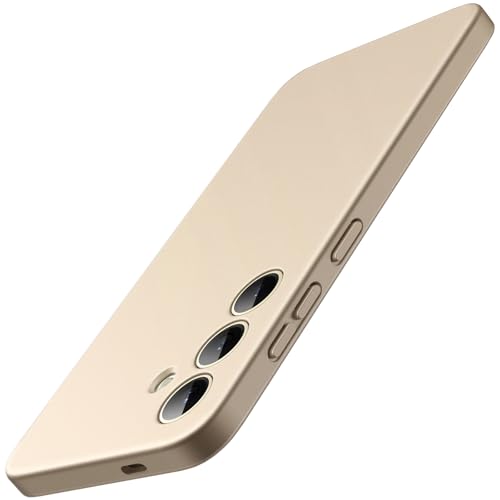 JETech Slim Fit Case for Samsung Galaxy S24 5G, Camera Lens Full Protection, Soft TPU Thin Protective Phone Cover with Matte Finish, Shockproof (Gold)