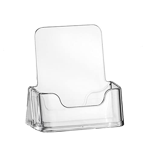 ogoPLUS Visitenkartenständer Hochformat / Visitenkartenhalter, Visitenkarten Ständer, Visitenkarten Aufsteller, Büro-Organizer, Visitenkartenbox, Werbung, Praxis