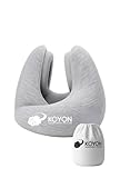 KOYON Silentrest Oreiller de Voyage Mémoire de Forme | Coussin Cervical Ergonomique Rédu...