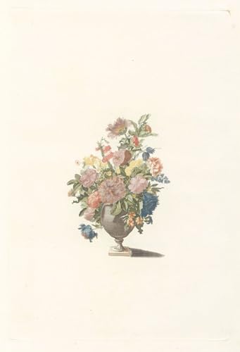 Tableau Toile de Pivoines Style Cézanne 60x90cm SERENDIPITP