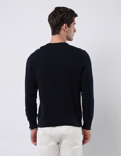 Image of U.S.Polo Association Men's Vertical Striped Patterned Knit Sweater