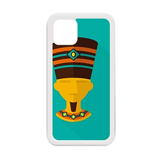 Coque iPhone 12 Pro Max Pharaon Égypte motif abstrait blanc pour smartphone