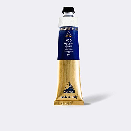 Huile Maimeri Puro Blanc de Zinc 80 ml pour des mélanges d'une pureté exceptionnelle