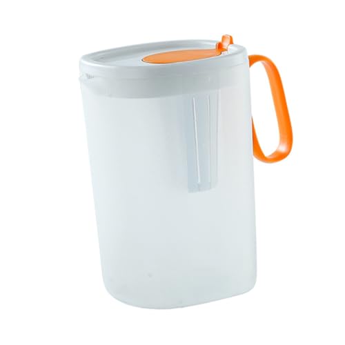 ULTECHNOVO Jarra Plástica Resistente al Calor para Bebidas Frías con Tapa Capacidad Dispensador para Nevera Ligera y Fácil de Limpiar para Almacenamiento de Agua y Té Verano