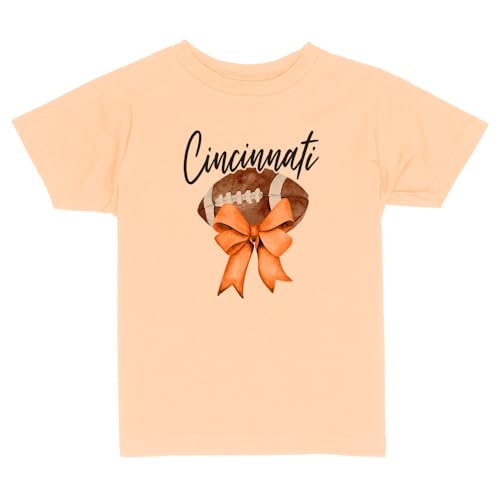 Girly Cincinnati Football Toddler Kids T-Shirt