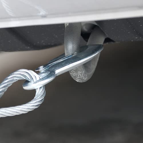 YYJINGYOU with Hooks car Tow Rope Strap with Safety Steel Forged Hooks (4 Meters 3 tons) - Thumbnail 4