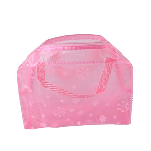 LoveAloe Kulturbeutel Kosmetiktasche Waschtasche Lässig Reise-Essentials mit großer Kapazität, Pink Cover