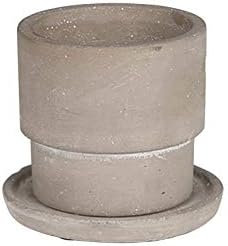 Dulton G20-0220XS Planter Cement Pot, XS Size, Round Type, Bottom Hole, Cement Pot Round G20-0220XS