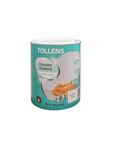 Tollens - Esmalte Para Azulejos Al Agua Brillante 750 Ml (Blanco Nieve 100)