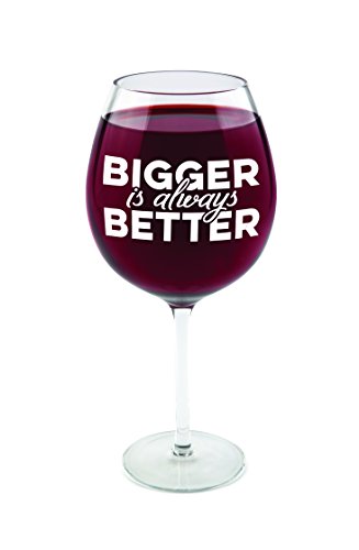 Bigmouth Inc Gigantic 'Bigger is Always Better' Wine Glass