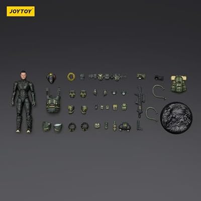 JOYTOY 1/25 Action Figures - Steel Ride Corps Assaulter Rhett - 3'',US Army Men and SWAT Team Toy Soldiers with Military Weapons Accessories,Ages 15+