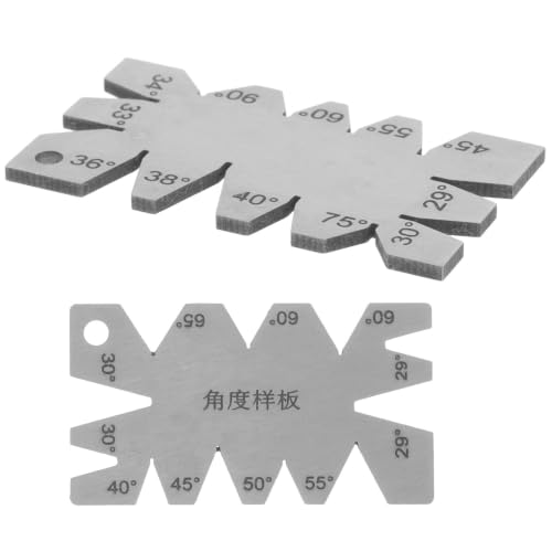 Medidor de ángulos metálico CHILDWEET 2 piezas miniatura 1