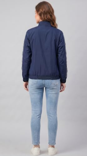Image of Women Lightweight Jacket | Solid Casual Windcheater With 2 Pockets