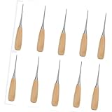 YCHUCH Punteruolo ergonomico con manico in legno e punta in acciaio per realizzare scarpe ...