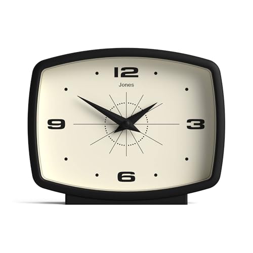 JONES CLOCKS® Film Desk Clock | Retro Rectangular Design |