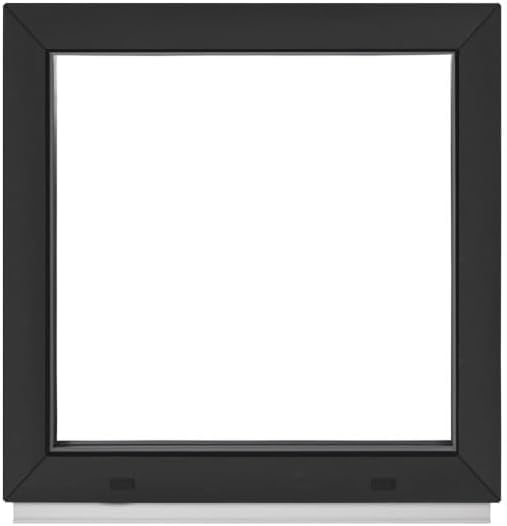 Framex Kellerfenster Festverglasung Fenster Für Gartenhaus/Garagenfenster Breite x Höhe 90x50 cm (900x500 mm) Anthrazit 2 Glas (32 mm) - Premium