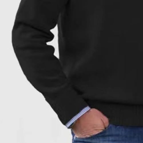 Mens Slim Fit Quarter-Zip Polo Pullover Long Sleeve Knitted Ribbed Sweaters Classic Casual Sweater Fall Winter2