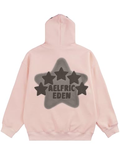 Image of Aelfric Eden Graphic Hoodies for Men Y2K Printed Hoodie Sweatshirt Casual Oversized Long Sleeve Vintage Streetwear Pullover