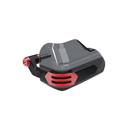 Protection guidon moto rouge coupe vent et pare pierres guidon