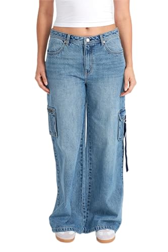 Seven7 Women's Misses 3D Cargo Jean
