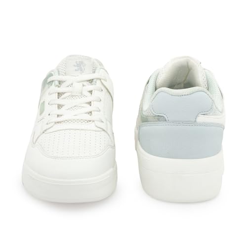 Image of Red Tape Women's Sneakers White Lilac Pu TPU Round Toe Lace-Up