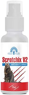ADEMA NATURAL® SCRATCHIX V2 – Anti-Scratch Spray, Against Scratching, for Indoor, Outdoor, Furniture Textiles, Carpet, Curtains, 50 ml Capacity
