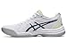 ASICS Women's Upcourt 5 Volleyball Shoes, 10.5, White/Ink Teal