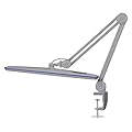 Neatfi XL 2,200 Lumens LED Desk Lamp, 23 Inches 24W, Adjustable Arm, Dimmable, Eye Caring, Nail Light for Home, Office, Study Lamp (Non-CCT with Clamp, Silver)