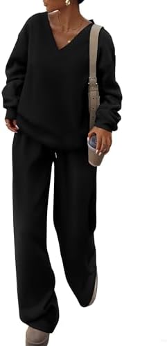 PRETTYGARDEN Casual Winter Two Piece Sets for Women 2025 V Neck S...