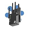 Amplificador de señal WiFi compatible con 105 dispositivos, extensor WiFi, 12880 pies cuadrados de largo alcance, banda dual 5GHz/2.4GHz 1200Mbps, instalación simple para el hogar y al aire libre