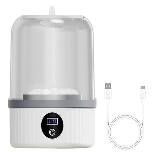 Lave-linge compact portable rechargeable pour voyage et nettoyage de linge en dortoir