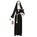 Produktbild Morph Nonnenkostüm für Damen, Nonnen-Outfit mit Haube, Perfekt für Halloween und Karneval, S