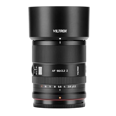VILTROX AF 90mm F2.2 EVO Telephoto Prime Lens, Large Aperture, APS-C Camera Lens, Auto Focus Lens for Z Mount Cameras, Ideal for Portrait, Stage, Sports Shooting, Pet Photography