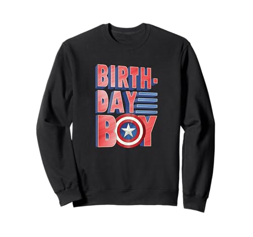 Sweat Avengers Captain America : pull confortable anti-irritation pour anniversaire garçon