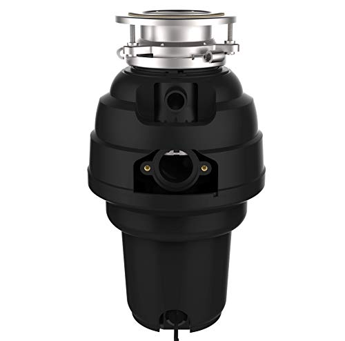 Image of Waste Maid 10-US-WM-658-3B Garbage Disposal Anti-Jam Stainless Steel Food Waste Grinding System, 1-1 /4 HP Premium, Black