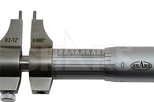 Shars 0.2"-1.2" Precision Inside Micrometer, 0.0001" Resolution 303-2101 P} #TOP4