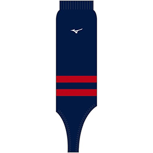 ミズノ ストッキング・レギュラーカットモデル(ジュニア・ウィメンズ用) 12JX8S22 72 ネイビー/レッドライン