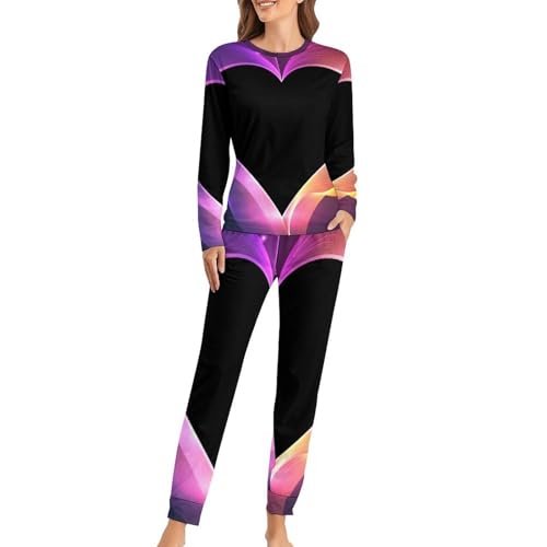 Pyjama femme Amour de Rêve t-shirt manches longues et pantalon pour vos week-ends cocooning
