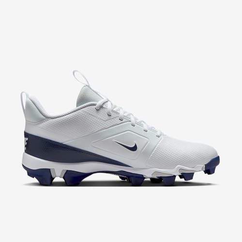 Nike Alpha Menace 4 Shark Football Cleats (FN0028-104, White/Midnight Navy/Photon Dust/Midnight Navy)3