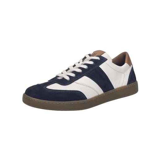 Josef Seibel Herren Low-Top Sneaker Lio.05,Weite G (Normal),Wechselfußbett,Laufschuhe,schnürschuhe,schnürer,dunkelblau-Kombi,43 EU