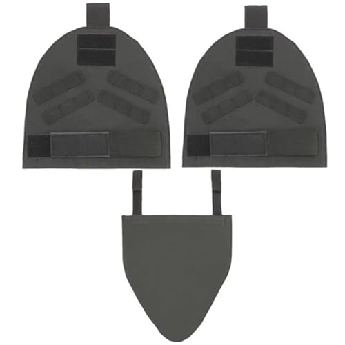 Jorzer Shoulder Pads 3PCS/Set Airsoft Paintball Molle Shoulder Pads and Removable Groin Pad Nylon Paintball Molle Protector Hunting Gear Equipment.